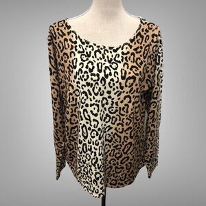 Marled Reunited Animal Print Sweater XL
